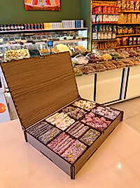 8 ÇEŞİT ANTEP FISTIKLI CEZERYE HEDİYELİK AHŞAP KUTU